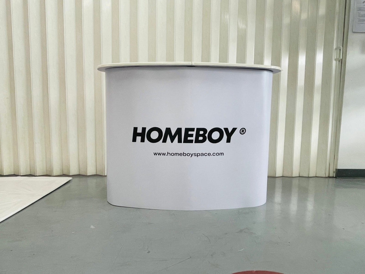 โต๊ะ เคาน์เตอร์ โต๊ะชวนชิม Promotion Counter น้ำหนักเบา ถอดประกอบง่าย เหมาะสำหรับงานอีเวนต์ โปรโมชัน และออกบูธ