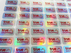สติ๊กเกอร์โฮโลแกรม Hologram Sticker กันปลอม สะท้อนแสงหลากสี เพิ่มมูลค่าแบรนด์ เหมาะสำหรับฉลากสินค้า และงานพรีเมียม