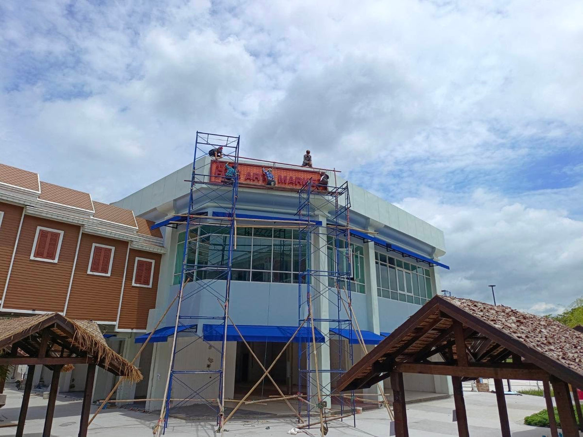 ป้ายหน้าอาคาร และป้ายโลโก้อาคาร ดีไซน์หรูหรา ทนทาน เหมาะสำหรับบริษัท โครงการ คอนโด และองค์กร เพิ่มภาพลักษณ์โดดเด่น