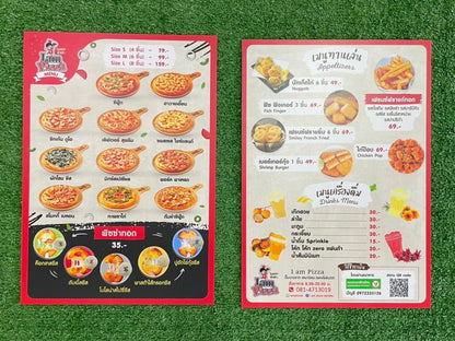 Food menu signboard