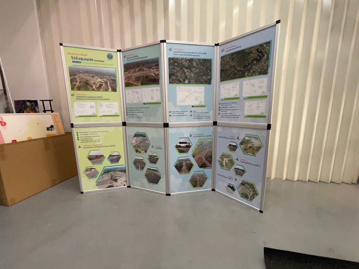 ฉาก Panel - Folded Partition กั้นพื้นที่ พับเก็บได้ ใช้งานสะดวก เหมาะสำหรับงานอีเวนต์และนิทรรศการ