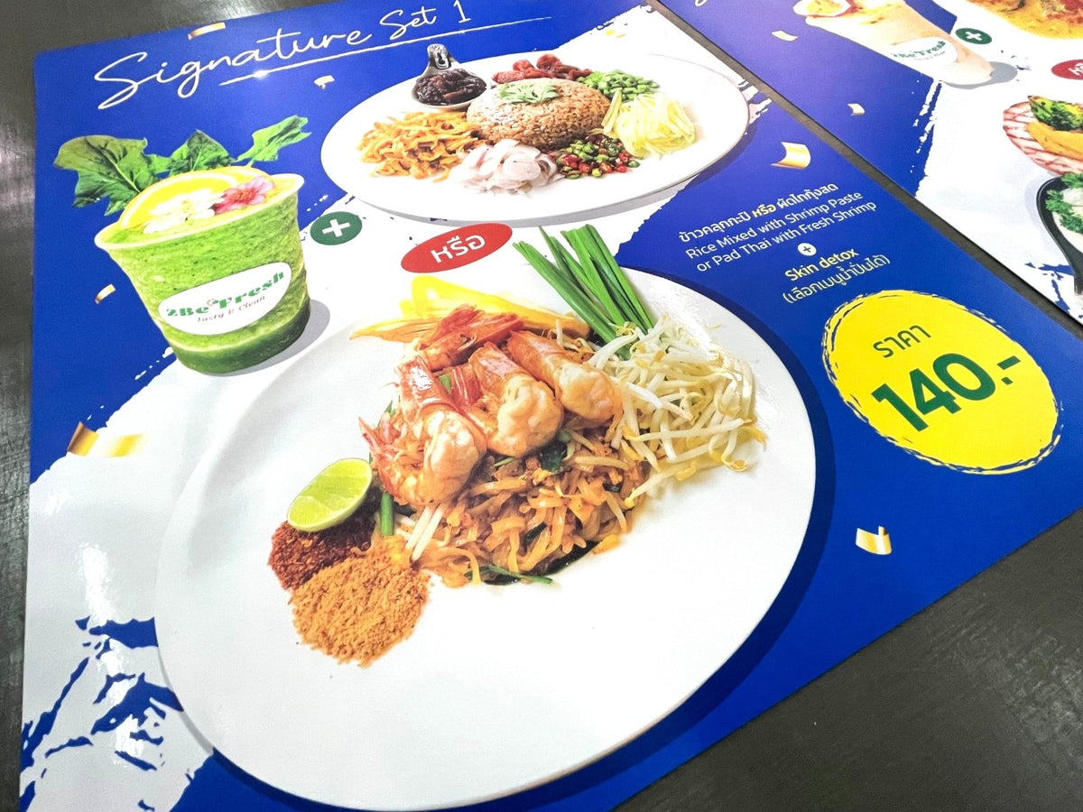 พิมพ์แผ่นพลาสติก PET กระดาษสังเคราะห์ ทนทาน กันน้ำ เหมาะสำหรับป้ายสินค้าและฉลากคุณภาพสูง