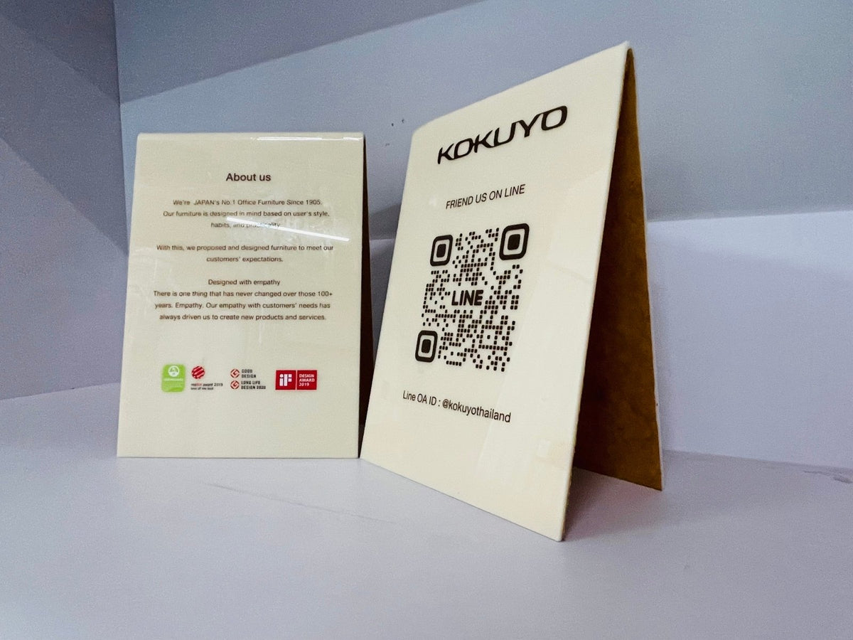 ป้ายอะคริลิคตั้งโต๊ะ และกรอบรูปอะคริลิคใส พิมพ์คมชัด ดีไซน์หรูหรา เหมาะสำหรับป้ายราคา เมนูร้านอาหาร และงานตกแต่ง