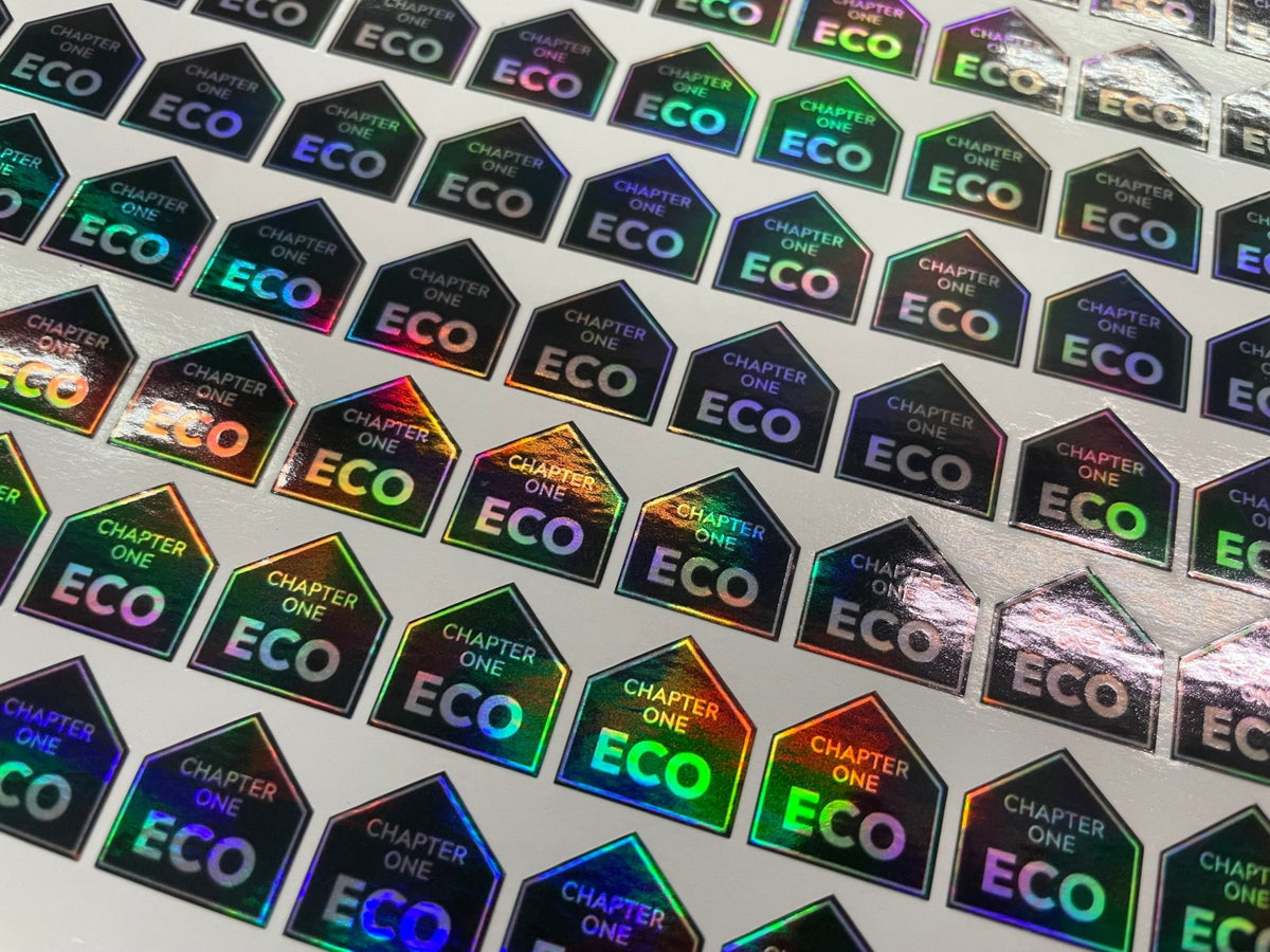 สติ๊กเกอร์โฮโลแกรม Hologram Sticker กันปลอม สะท้อนแสงหลากสี เพิ่มมูลค่าแบรนด์ เหมาะสำหรับฉลากสินค้า และงานพรีเมียม