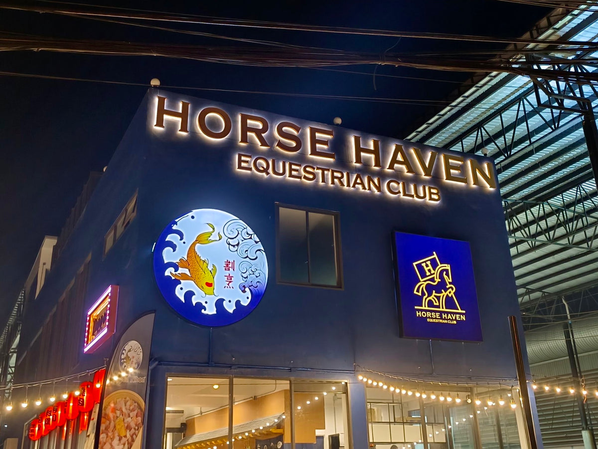 ป้ายอักษรไฟออกหลัง ติดอาคาร แสงหรูหรา โดดเด่น เหมาะสำหรับป้ายบริษัท ร้านค้า และอาคารสำนักงาน