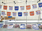 ธงราว Bunting Flag พิมพ์สีสดคมชัด น้ำหนักเบา แข็งแรง เหมาะสำหรับงานอีเวนต์ งานเทศกาล งานโปรโมชัน และตกแต่งหน้าร้าน