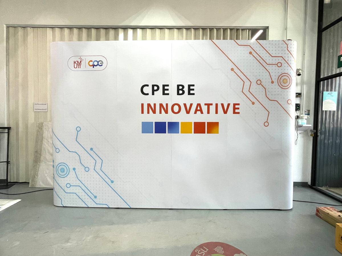 Backdrop แบคดรอปสำเร็จรูป พิมพ์คมชัด ติดตั้งง่าย เหมาะสำหรับงานอีเวนต์ นิทรรศการ และงานโปรโมชัน