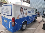 สติ๊กเกอร์ติดรถตู้ Van Wrap Sticker พิมพ์คมชัด วัสดุทนทาน เหมาะสำหรับโฆษณา โปรโมชัน และตกแต่งรถเพื่อสร้างเอกลักษณ์
