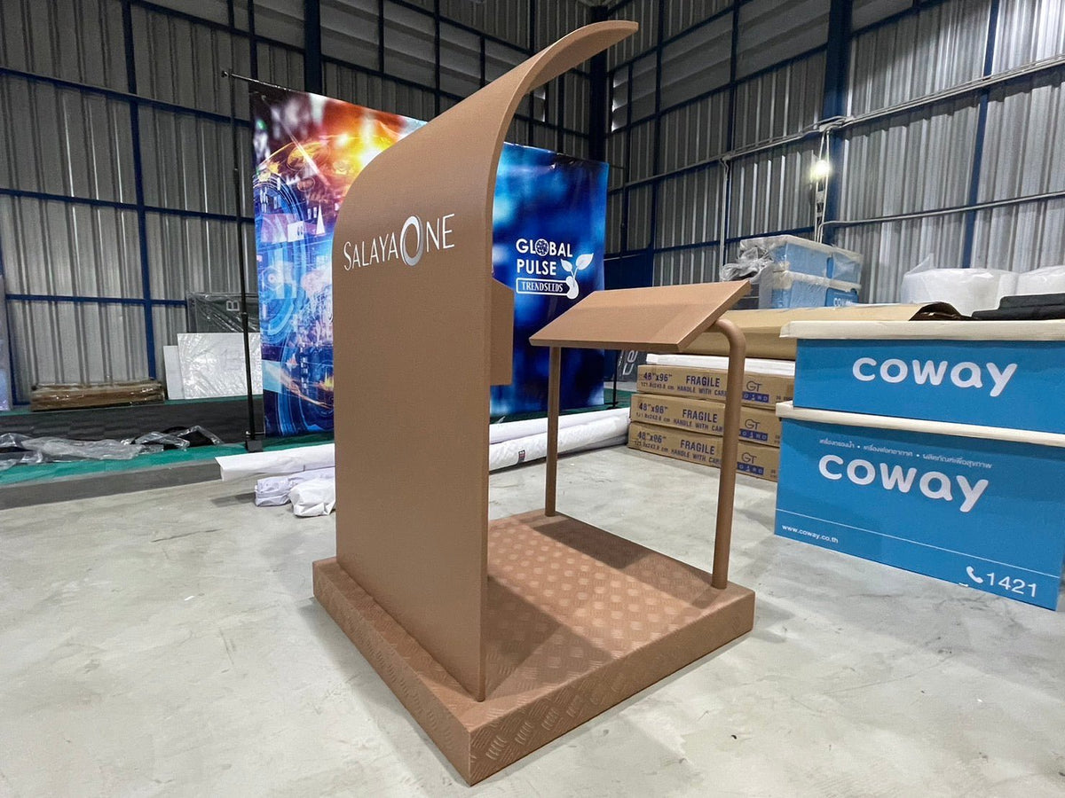 โพเดียม รปภ. และจุดพัก รปภ. แข็งแรง ทนทาน ดีไซน์ใช้งานสะดวก เหมาะสำหรับโครงการ อาคารสำนักงาน คอนโด และพื้นที่สาธารณะ