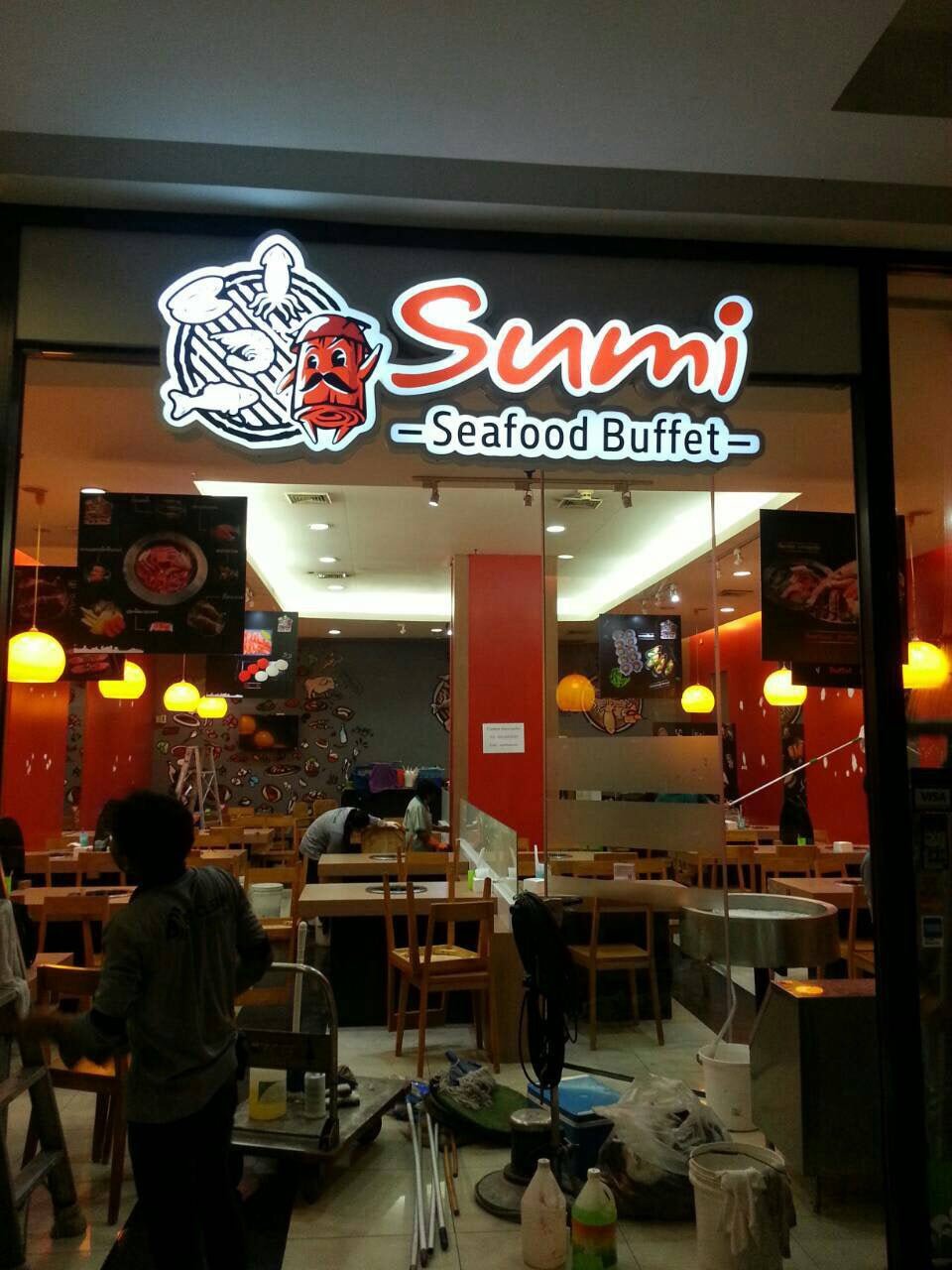 ป้ายร้านอาหาร ป้ายโลโก้ร้านอาหาร ดีไซน์สวยโดดเด่น เหมาะสำหรับร้านอาหาร คาเฟ่ และธุรกิจบริการ