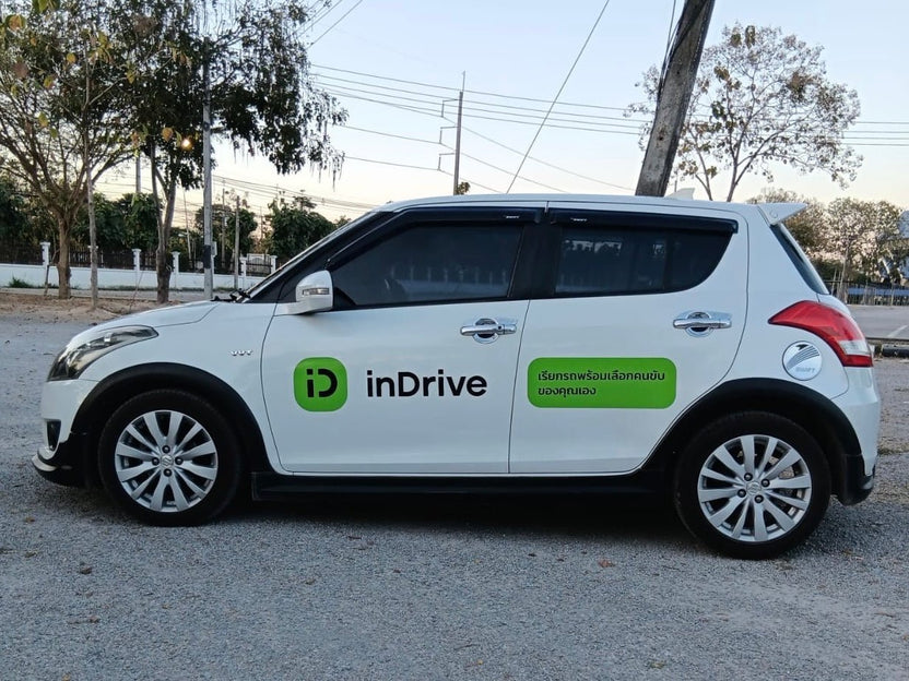 สติ๊กเกอร์ไดคัทติดรถ พิมพ์คมชัด วัสดุทนทาน กันน้ำ เหมาะสำหรับงานโฆษณา โปรโมชัน และตกแต่งรถเพื่อเพิ่มเอกลักษณ์