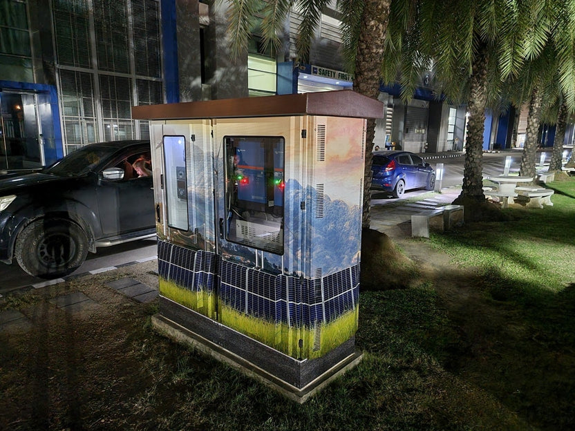 สติ๊กเกอร์ติดตู้ การไฟฟ้า ทนทาน กันแดดฝน พิมพ์คมชัด เหมาะสำหรับงานอุตสาหกรรมและหน่วยงาน