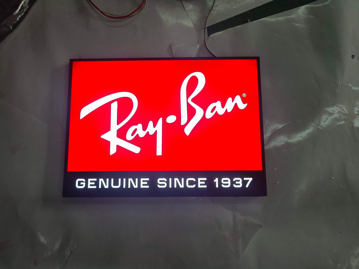 ป้ายโลโก้ไฟออกหน้า กล่องไฟโลโก้ กล่องไฟซิงค์ สว่างชัดเจน เหมาะสำหรับร้านค้าและบริษัท