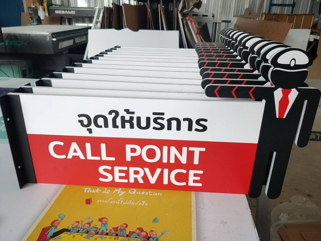Visual Service Indicator Service signs, storefront signs, metal letters, and light signs. – Octopus