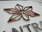 ป้ายสแตนเลสคอปเปอร์ Mirror เงาทองแดงหรูหรา แข็งแรง เหมาะสำหรับป้ายบริษัทและอาคารพาณิชย์