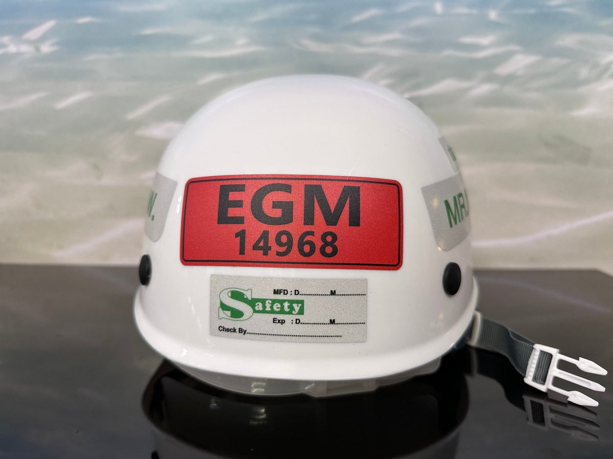 สติ๊กเกอร์ติดหมวกเซฟตี้ - สติ๊กเกอร์ custom ติดหมวก safety helmet