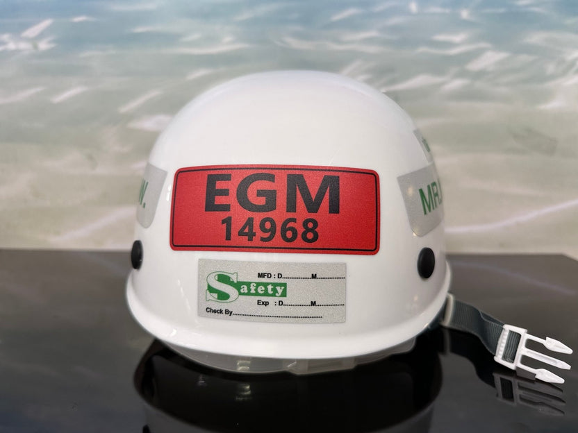 สติ๊กเกอร์ติดหมวกเซฟตี้ - สติ๊กเกอร์ custom ติดหมวก safety helmet