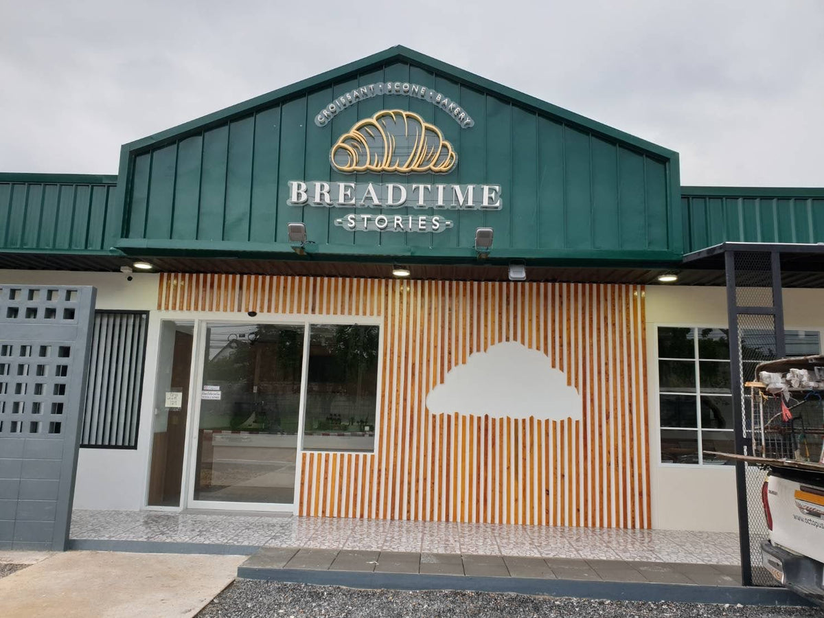 ป้ายโลโก้ติดผนัง เมทัลชีท แข็งแรง ทนทาน ดีไซน์สวย เหมาะสำหรับป้ายบริษัทและป้ายองค์กร