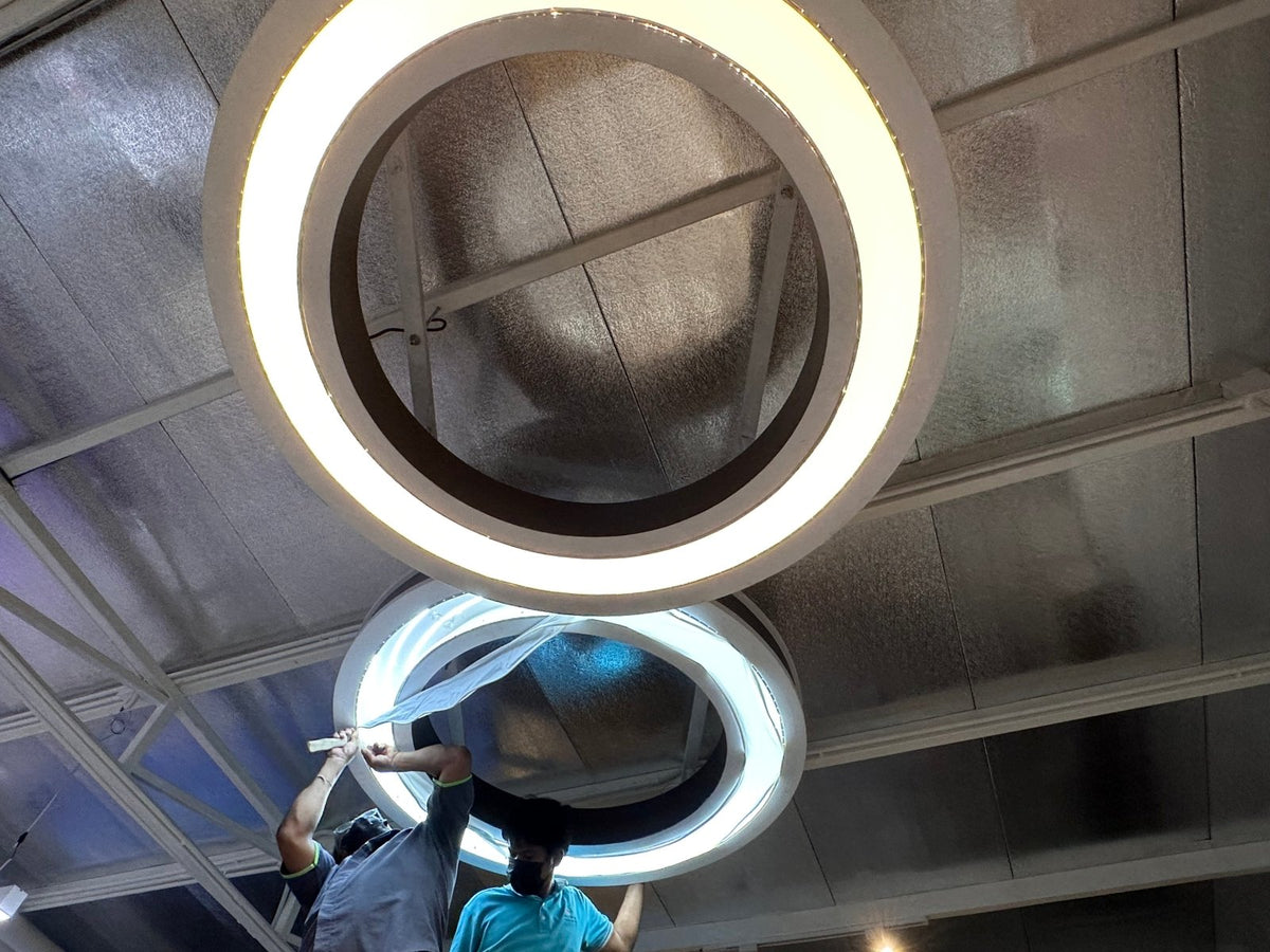 โคมไฟ โคมไฟผ้า โคมไฟเพดาน ดีไซน์หรูหรา ให้แสงนุ่มนวล เหมาะสำหรับงานตกแต่งบ้าน ร้านอาหาร และอาคาร