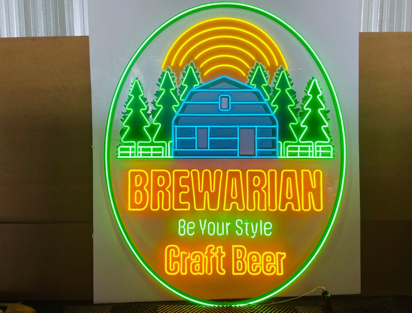 ป้ายไฟนีออน Neon Sign สีสันสดใส ดัดโค้งตามแบบ สวยงามสะดุดตา เหมาะสำหรับร้านอาหาร คาเฟ่ บาร์ และงานตกแต่ง