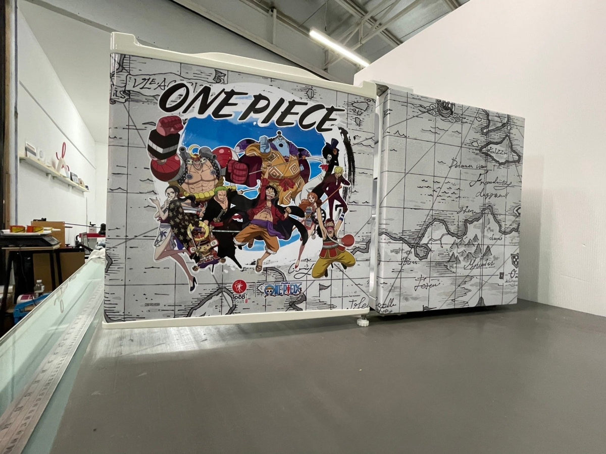 สติ๊กเกอร์ติดตู้เย็น ตู้แช่ แร็ปสติ๊กเกอร์ พิมพ์คมชัด ทนความเย็น เหมาะสำหรับร้านอาหารและซูเปอร์มาร์เก็ต