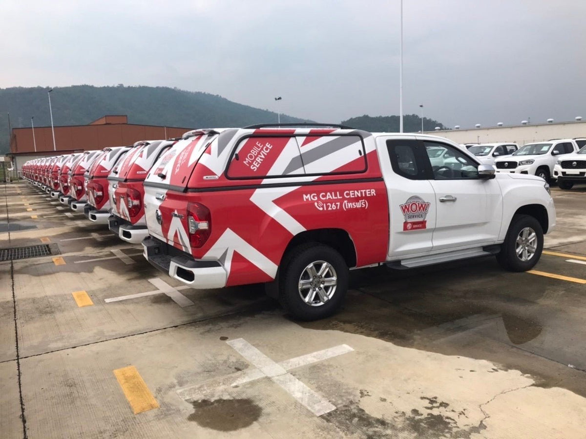 สติ๊กเกอร์ติดรถกระบะ แครี่บอย Carryboy พิมพ์คมชัด วัสดุทนทาน เหมาะสำหรับงานโฆษณา โปรโมชัน และตกแต่งรถกระบะ