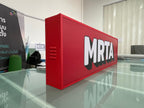 ป้ายกล่องไฟสี่เหลี่ยม กล่องไฟไวนิล ป้ายกล่องไฟบริษัท กล่องไฟโลโก้ mrta