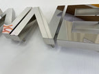 ป้ายตัวอักษรสแตนเลส Stainless Steel Letter Signage หรูหรา แข็งแรง ทนทาน เหมาะสำหรับป้ายบริษัท อาคาร และงานตกแต่ง