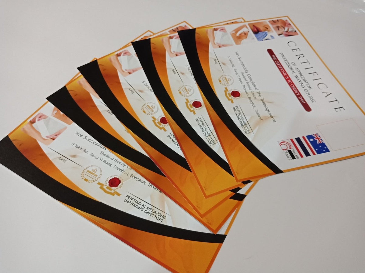 ใบประกาศนียบัตร Certificate พิมพ์คุณภาพสูง เหมาะสำหรับมอบรางวัล การศึกษา และงานองค์กร