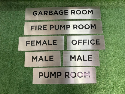 Room sign, Department sign 