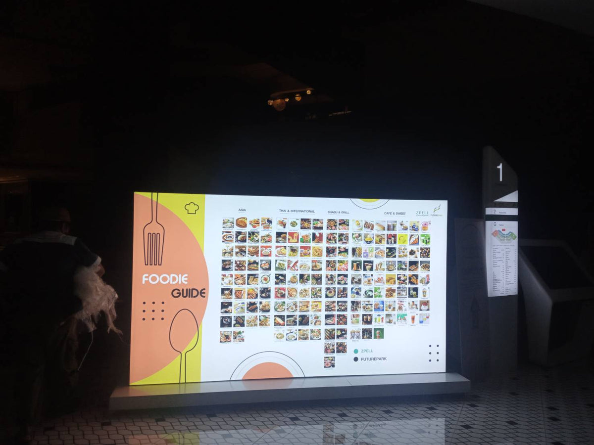 ป้ายกล่องไฟผ้า 3P ฐานตั้งพื้น มีล้อลาก เคลื่อนย้ายสะดวก เหมาะสำหรับงานอีเวนต์และงานโปรโมชัน