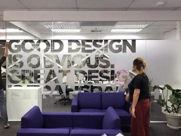 สติ๊กเกอร์ฝ้า ติดกระจก ฟิล์มฝ้าติดกระจก