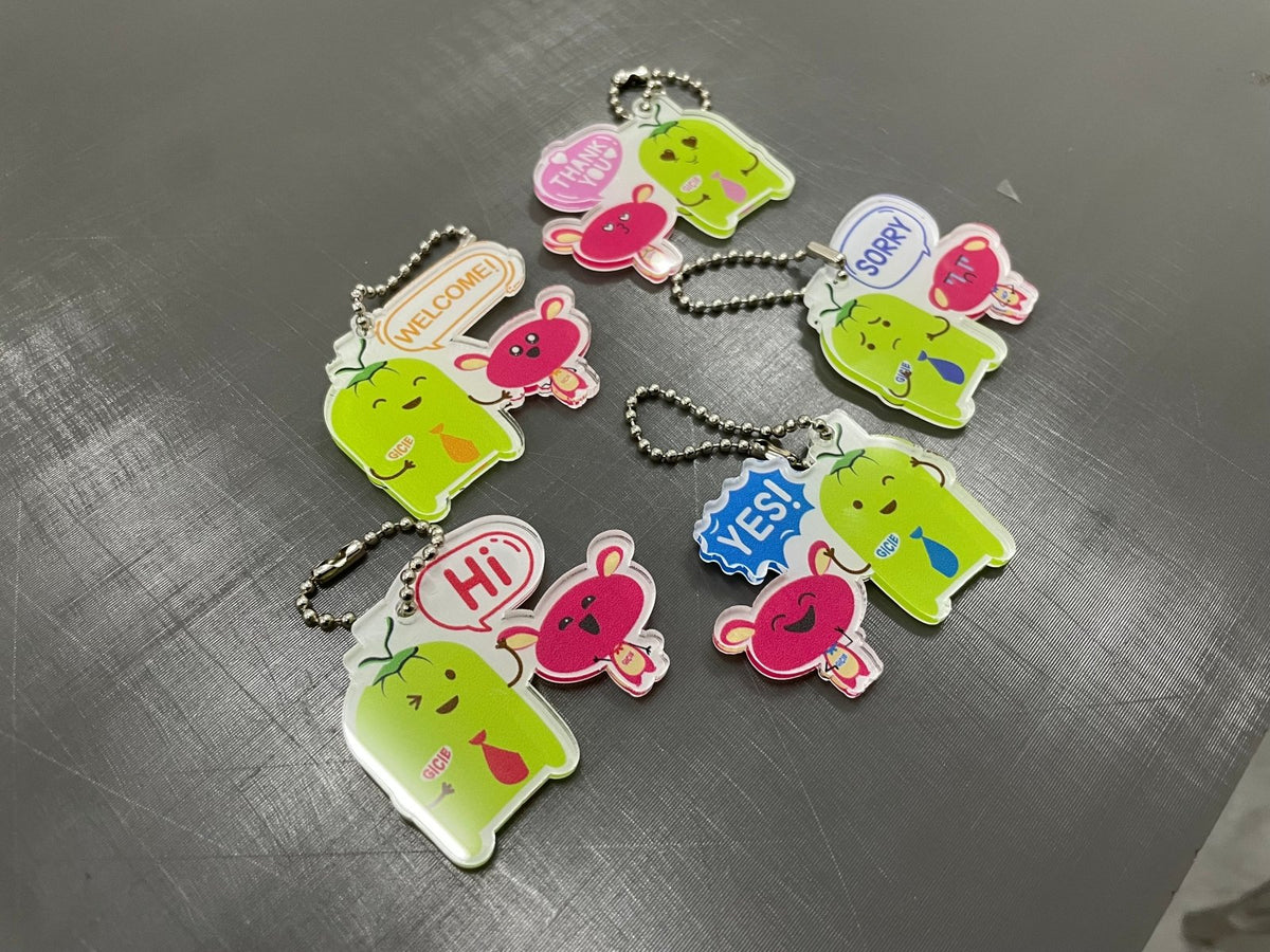 พวงกุญแจพรีเมี่ยม อะคริลิค พิมพ์คมชัด ดีไซน์สวย เหมาะสำหรับของที่ระลึก ของแจก และงานโปรโมชัน