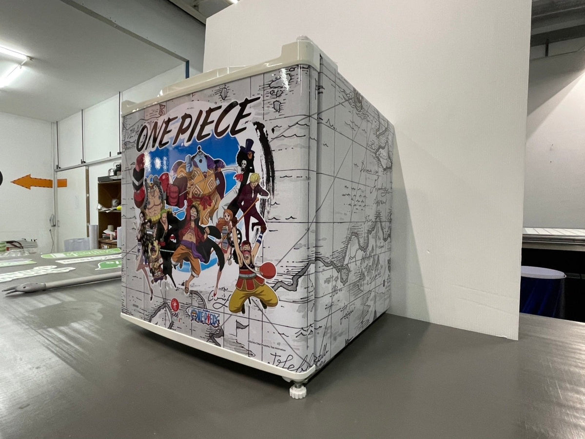 สติ๊กเกอร์ติดตู้เย็น ตู้แช่ แร็ปสติ๊กเกอร์ พิมพ์คมชัด ทนความเย็น เหมาะสำหรับร้านอาหารและซูเปอร์มาร์เก็ต