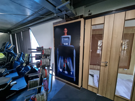 สติ๊กเกอร์ติดตกแต่งฟิตเนส พิมพ์คมชัด สีสดใส เหมาะสำหรับงานตกแต่งยิม สปอร์ตคลับ และสตูดิโอ