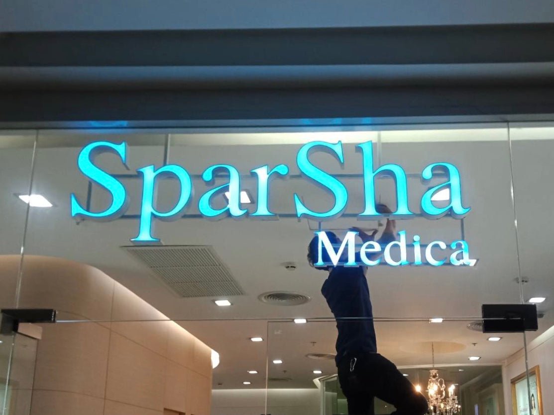 ป้ายร้านนวด สปา ดีไซน์หรูหรา สะท้อนบรรยากาศผ่อนคลาย เหมาะสำหรับร้านสปาและร้านนวดแผนไทย