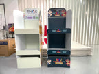ชั้นวางสินค้าราคาถูก เชลฟ์ดิสเพลย์ Shelf Display แข็งแรง น้ำหนักเบา เหมาะสำหรับโชว์สินค้าในร้านค้า และงานอีเวนต์