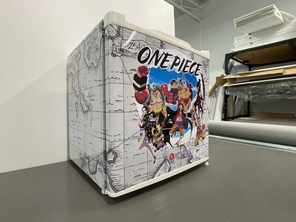 สติ๊กเกอร์ติดตู้เย็น ตู้แช่ แร็ปสติ๊กเกอร์ พิมพ์คมชัด ทนความเย็น เหมาะสำหรับร้านอาหารและซูเปอร์มาร์เก็ต