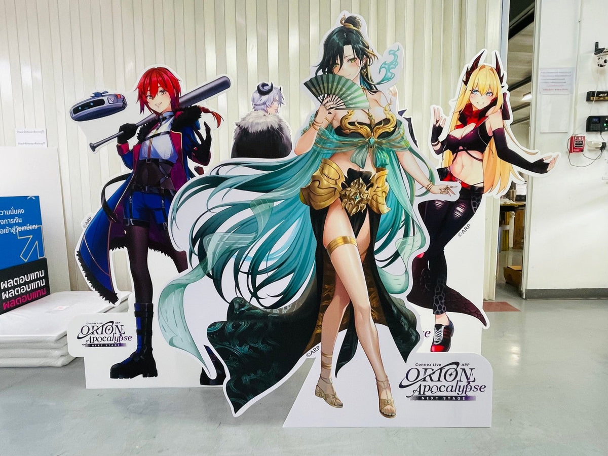 สแตนดี้อนิเมะ สแตนดี้การ์ตูน Standee Anime ดีไซน์สีสด คมชัด เหมาะสำหรับงานอีเวนต์ และร้านค้า