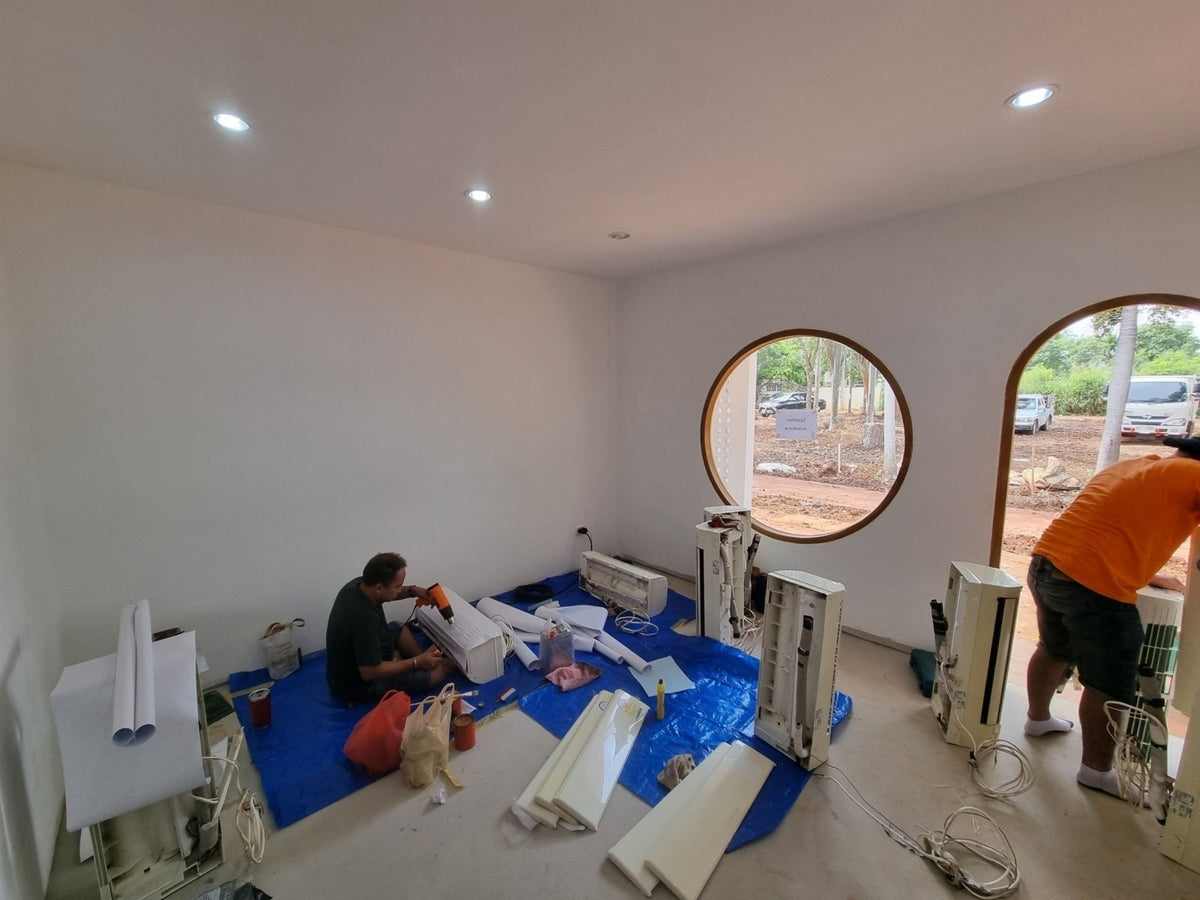 สติ๊กเกอร์ติดแอร์ แร็ปคอยล์เย็น วัสดุทนทาน กันน้ำ พิมพ์คมชัด เหมาะสำหรับงานตกแต่งและโปรโมชัน