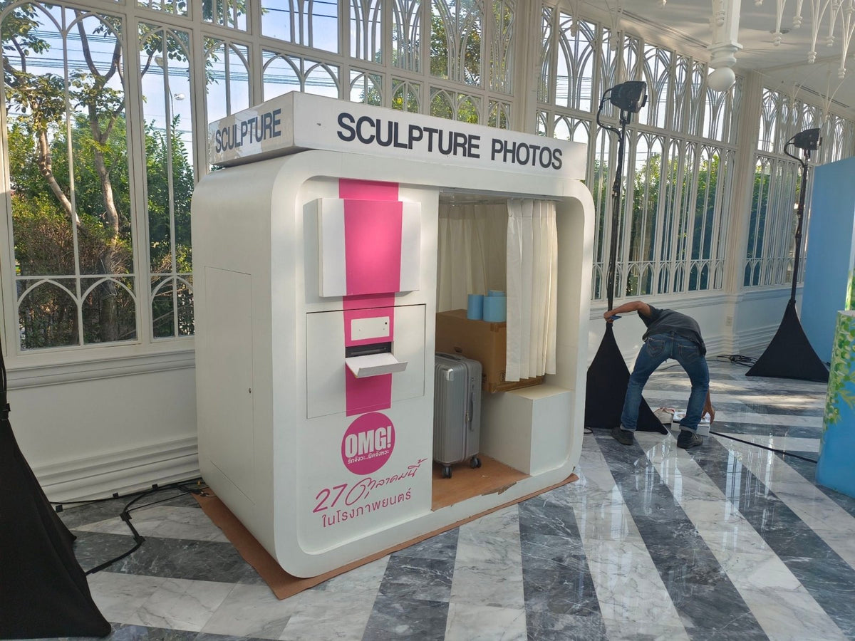 สติ๊กเกอร์ติดเฟอร์นิเจอร์ Sticker Wrap display ซุ้มถ่ายรูป