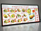 ป้ายไฟ LED Slim Lightbox ป้ายกรอบไฟแบบบาง ดีไซน์ทันสมัย สว่างคมชัด เหมาะสำหรับป้ายโฆษณา หน้าร้าน และงานโปรโมชัน