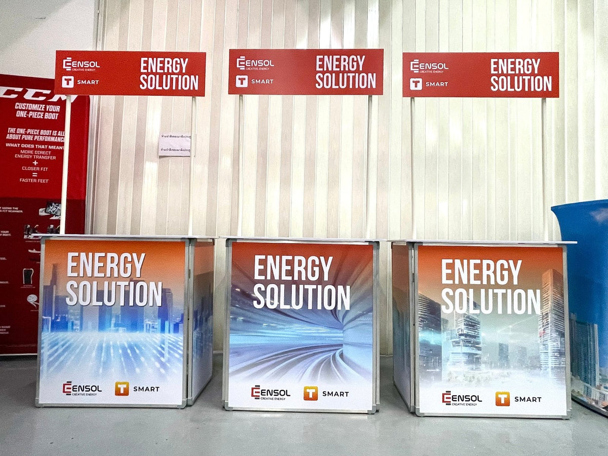 โต๊ะ เคาน์เตอร์ โต๊ะชวนชิม Promotion Counter น้ำหนักเบา ถอดประกอบง่าย เหมาะสำหรับงานอีเวนต์ โปรโมชัน และออกบูธ