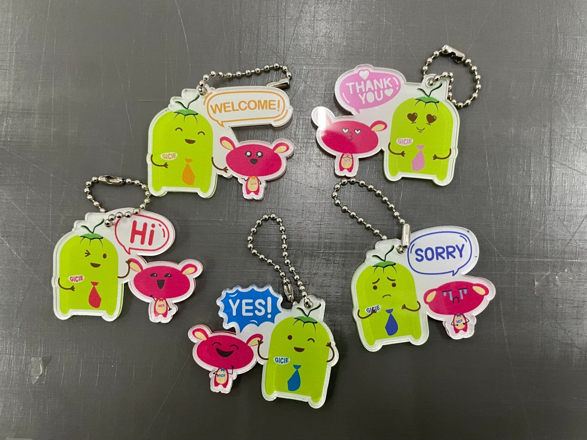 พวงกุญแจพรีเมี่ยม อะคริลิค พิมพ์คมชัด ดีไซน์สวย เหมาะสำหรับของที่ระลึก ของแจก และงานโปรโมชัน