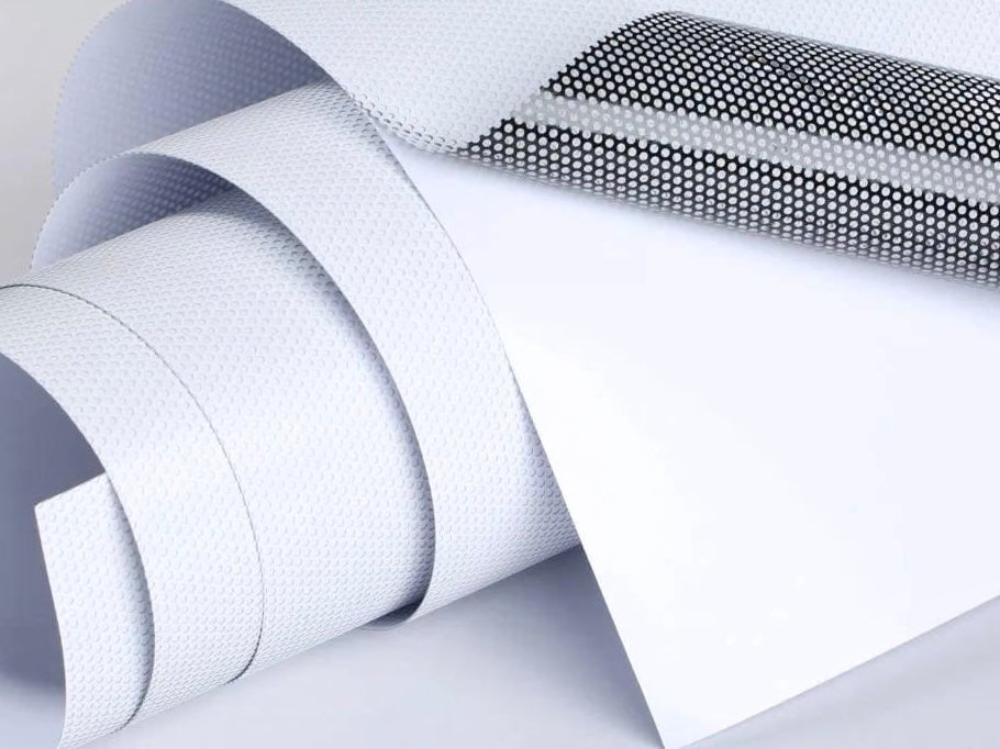 สติ๊กเกอร์ซีทรู See-through One Way Vision มองทะลุจากด้านในได้ พิมพ์คมชัด เหมาะสำหรับติดกระจกอาคารและรถยนต์