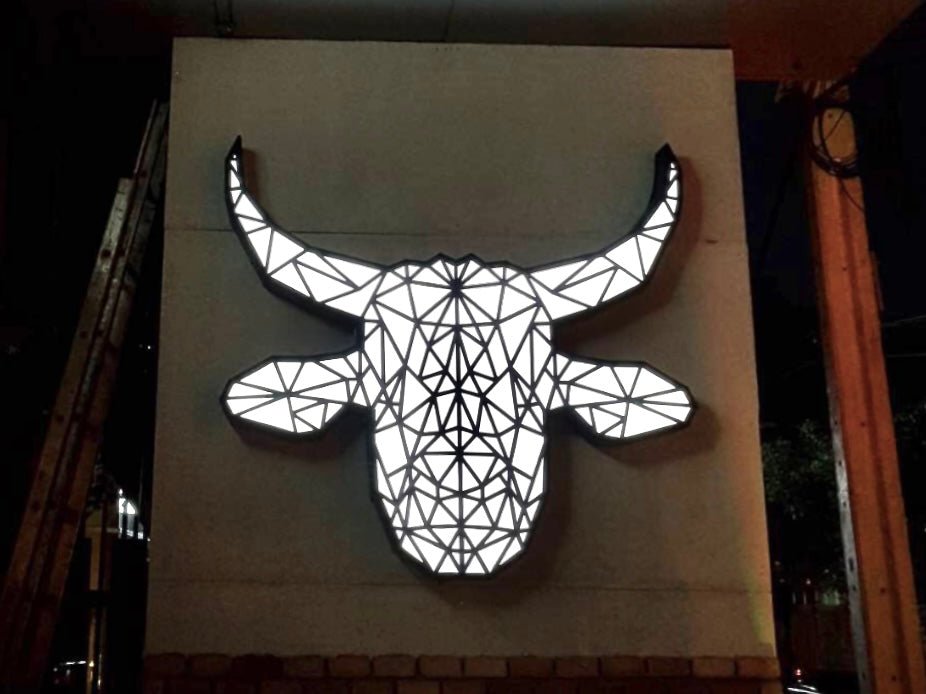 ป้ายโลโก้ไฟออกหน้า กล่องไฟโลโก้ กล่องไฟซิงค์ สว่างชัดเจน เหมาะสำหรับร้านค้าและบริษัท