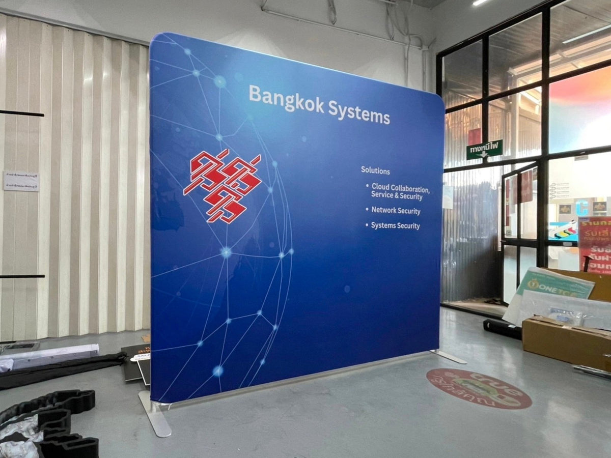 ชุดจัดนิทรรศการ ผ้าแฟบริก Fabric Backdrop Display
