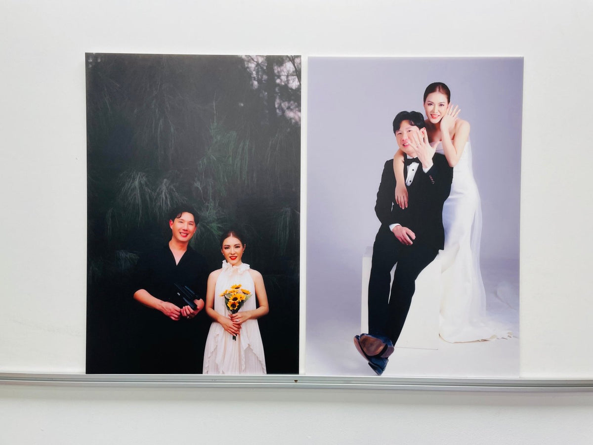 ป้ายงานแต่ง รูปพรีเวดดิ้ง และป้ายโฟมบอร์ด พิมพ์คมชัด ดีไซน์สวย เหมาะสำหรับงานแต่ง งานอีเวนต์ และตกแต่งสถานที่พิเศษ