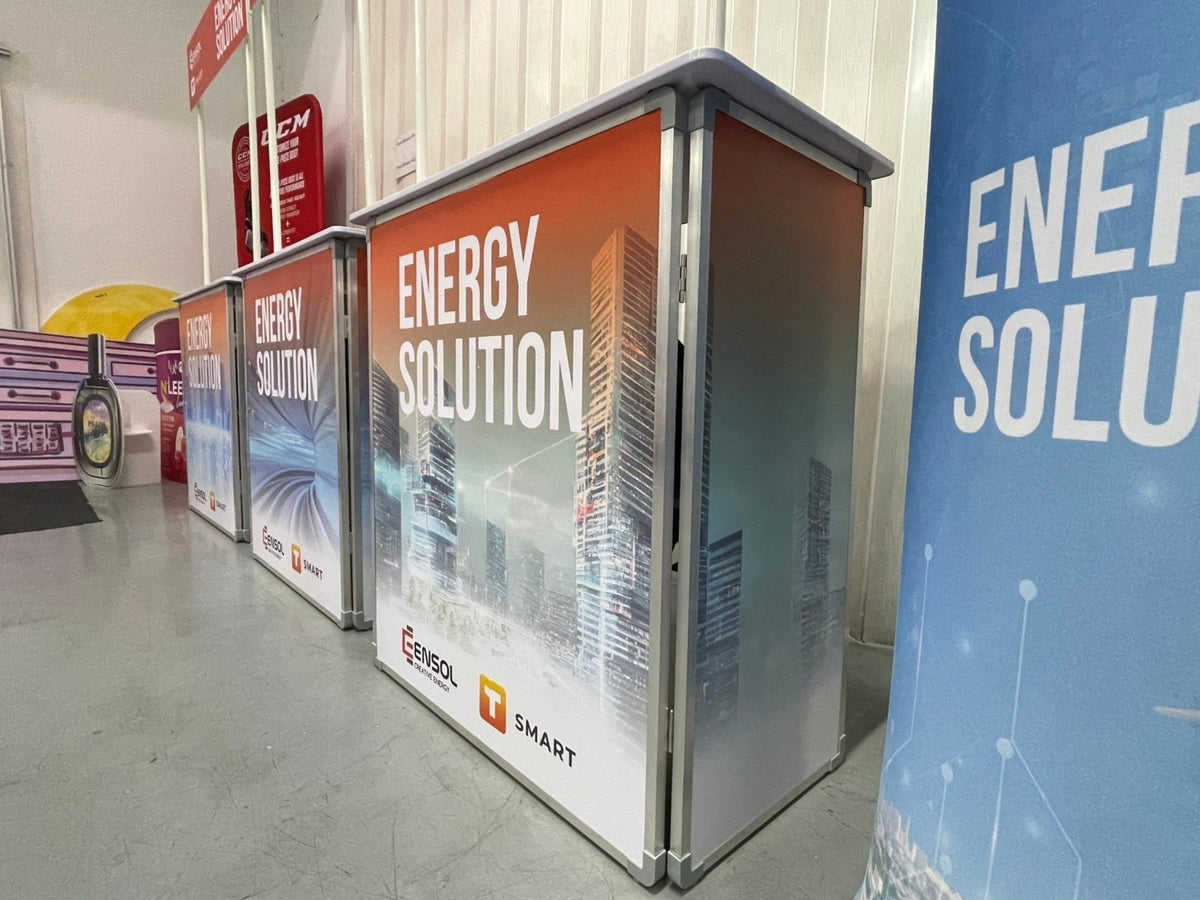 เคาน์เตอร์ลงทะเบียน โต๊ะลงทะเบียนสำเร็จรูป น้ำหนักเบา ประกอบง่าย เหมาะสำหรับงานอีเวนต์และออกบูธ