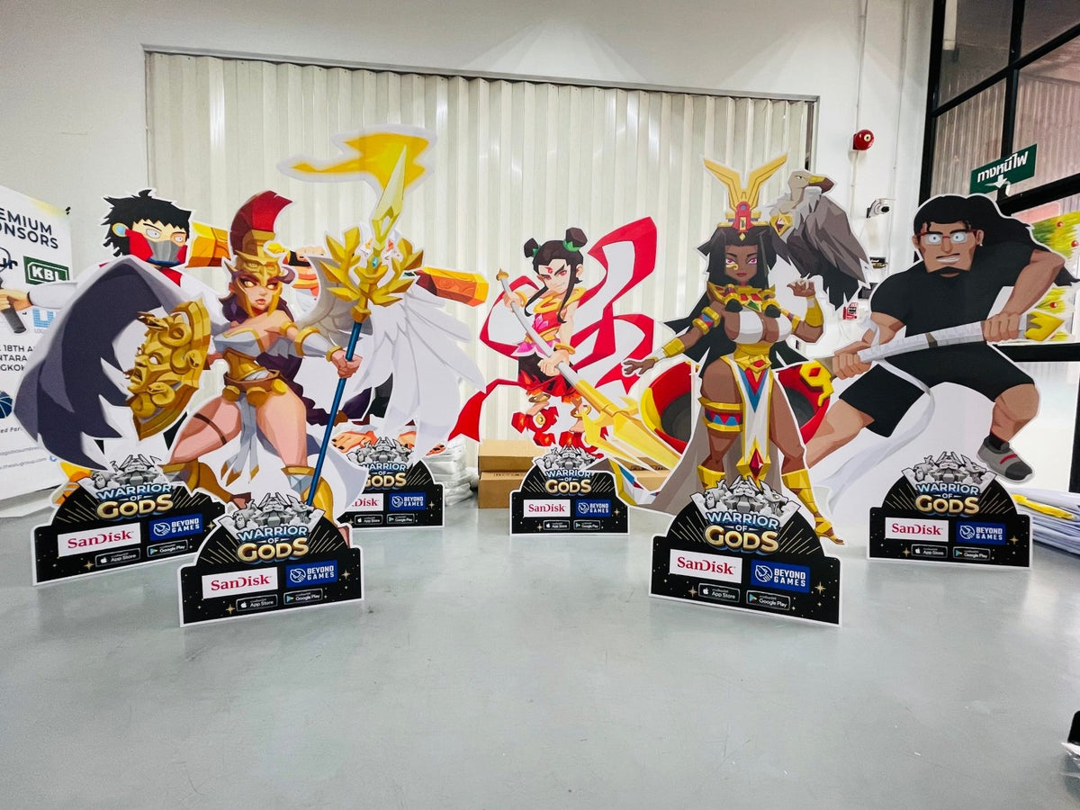 สแตนดี้อนิเมะ สแตนดี้การ์ตูน Standee Anime ดีไซน์สีสด คมชัด เหมาะสำหรับงานอีเวนต์ และร้านค้า